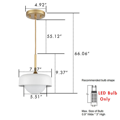 Venezia Industrial Modern Barn Pendant Light Glass Shade 1-Light