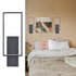 Modern Black Metal LED Wall Sconce with Rectangle Aluminum Shade Neutral Light 4000K