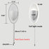 White Bedside LED-15W-4000K Wall Light, Simple and Small Wall Sconce with Pull Chain Switch