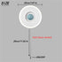 Modern Round Acrylic LED Wall Sconce 18W-4000K with Pull Chain Switch