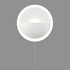 Simple Round Acrylic LED Wall Sconce 8.5W-4000K with Pull Chain Switch