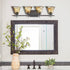 Vintage Style Wall Lamp 4 Light Bathroom Vanity Light with Amber Glow Glass Shade