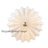 Gold 3-Light Ceiling Light Brass with Milk Glass