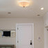 Gold 3-Light Ceiling Light Brass with Milk Glass