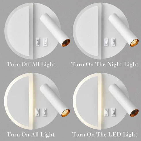 Modern LED Sconces Wall Lighting Indoor White Wall Sconce