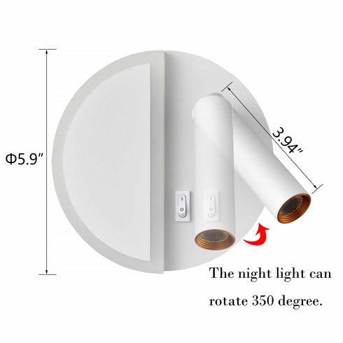 Modern LED Sconces Wall Lighting Indoor White Wall Sconce