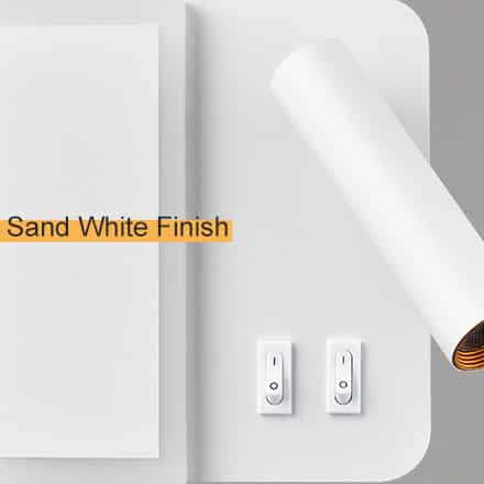 Modern LED Wall Sconce Indoor White Wall Light with Switch