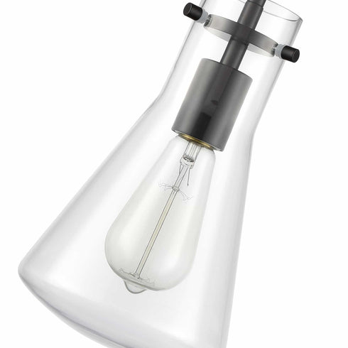 ORB Pendant Light Clear Glass Hanging Ceiling Light Fixture