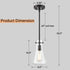 ORB Pendant Light Clear Glass Hanging Ceiling Light Fixture