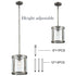 Rustic Pendant Lighting Farmhouse Pendant Light Kitchen Island Glass Shade 1-Light