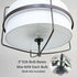 Farmhouse Black Drum Chandelier Light with Fabric Shade