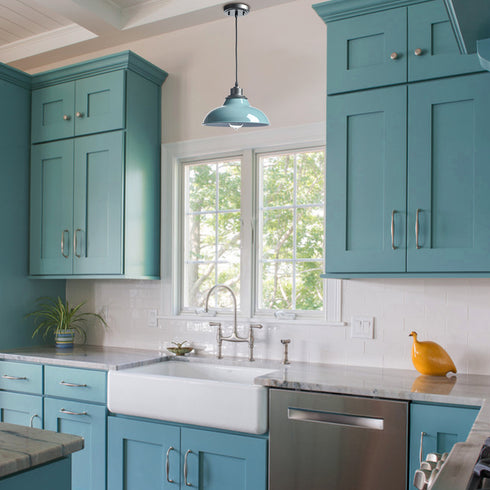 Sea Green Pendant Light Fixture Modern Kitchen Islands Pendant Light