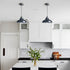 Black Pendant Light Fixture Dome Kitchen Islands Hanging Light