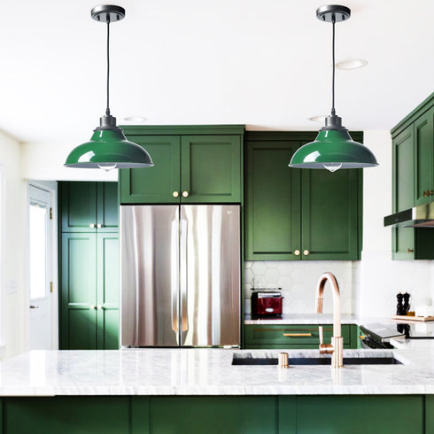 Black Pendant Light Fixture Dome Kitchen Islands Hanging Light