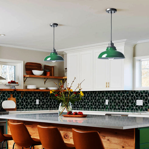 Black Pendant Light Fixture Dome Kitchen Islands Hanging Light