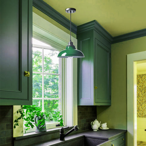 Black Pendant Light Fixture Dome Kitchen Islands Hanging Light