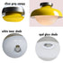 Modern Yellow Barn Ceiling Light Fixture Opal Glass Shade