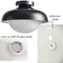 Modern Black Barn Ceiling Light Fixture Opal Glass Shade