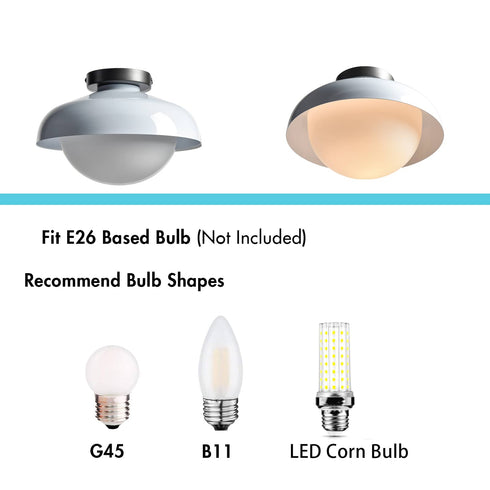 Modern White Barn Ceiling Light Fixture Opal Glass Shade