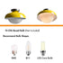 Modern Yellow Barn Ceiling Light Fixture Opal Glass Shade