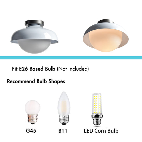 Modern White Barn Ceiling Light Fixture Opal Glass Shade