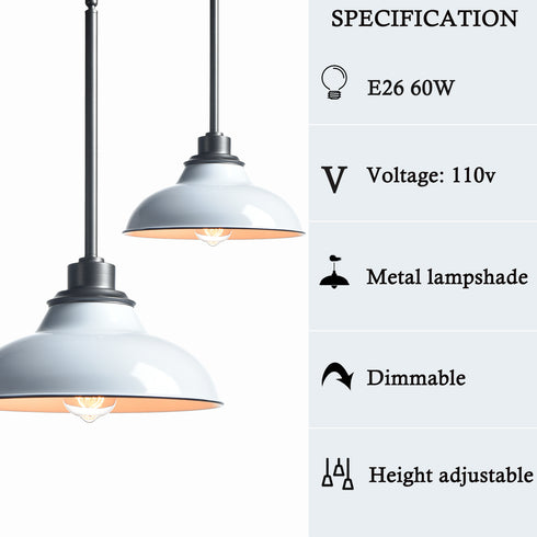 White Pendant Light Fixture Modern Kitchen Islands Pendant Light Metal Rod