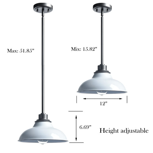 White Pendant Light Fixture Modern Kitchen Islands Pendant Light Metal Rod