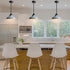 White Pendant Light Fixture Modern Kitchen Islands Pendant Light Metal Rod