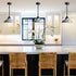 White Pendant Light Fixture Modern Kitchen Islands Pendant Light Metal Rod