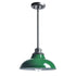 Green Pendant Light Fixture Dome Kitchen Islands Hanging Light Metal Rod