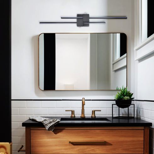 Modern Black Creative Wave Strip Led Wall Light Fixture