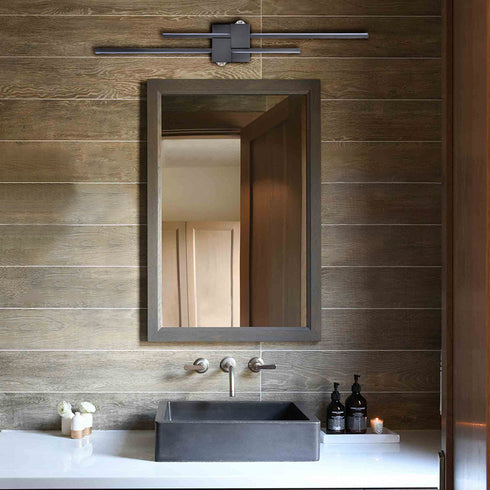 Modern Black Creative Wave Strip Led Wall Light Fixture