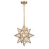 Bobbio Brass Moravian Star Flush Mount Ceiling Light, 13-Inch
