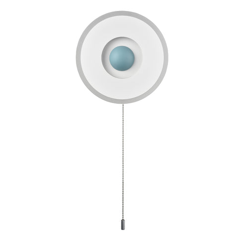 Modern Round Acrylic LED Wall Sconce 18W-4000K with Pull Chain Switch