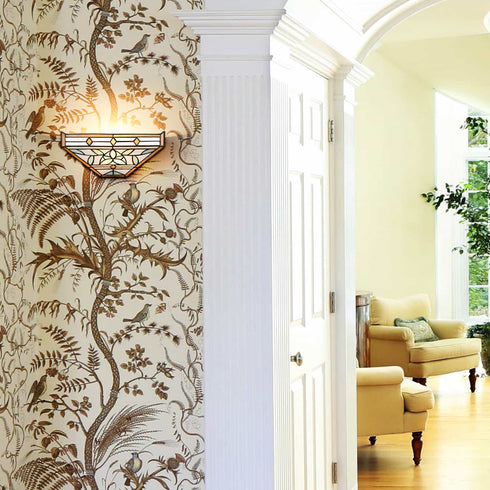 Stained Glass Sconce Light Tiffany Style Wall Mount Light