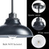Black Pendant Light Fixture Dome Kitchen Islands Hanging Light Metal Rod
