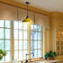 Yellow Pendant Light Fixture Dome Kitchen Islands Hanging Light Metal Rod
