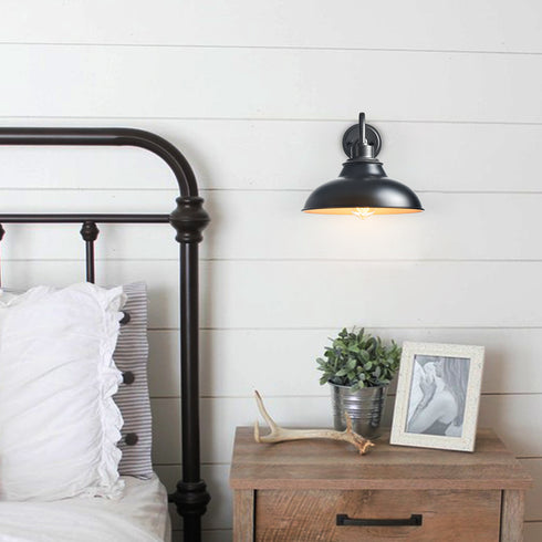 Black Gooseneck Wall Sconces Farmhouse Barn Light