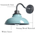 Sea Green Gooseneck Wall Sconces Modern Barn Light