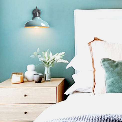 Sea Green Gooseneck Wall Sconces Modern Barn Light
