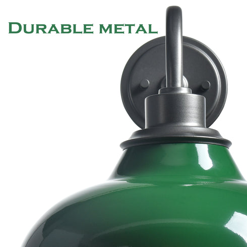 Green Gooseneck Wall Sconces Retro Barn Light