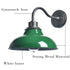 Green Gooseneck Wall Sconces Retro Barn Light