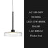 Black LED Pendant Light Modern Hanging Light 4000k