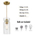 Modern Gold Kitchen Pendant Light Adjustable Hanging Light