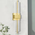 Modern LED Wall Sconce Gold Indoor Wall Light with Clear Acrylic Shade
