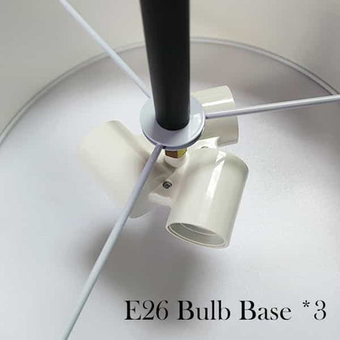 Frassinero 3-Light Semi Flush Mount Ceiling Light with Fabric Drum Shade