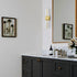 Modern LED Wall Sconce Gold Indoor Wall Light with Clear Acrylic Shade