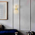 Modern LED Wall Sconce Gold Indoor Wall Light with Clear Acrylic Shade