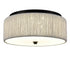 LED Flush Mount Ceiling Light White Paper Twine Shade