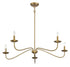 5-Light Chandelier in Matte Black